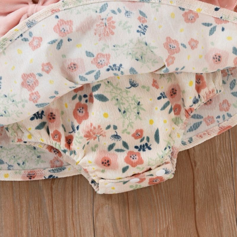 Floral Print Long Sleeves Dress For Girl Baby-Children Cloth Shop