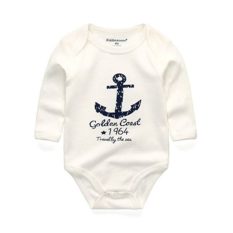 Solid Color Long Sleeve Toddler Cotton Romper-Children Cloth Shop