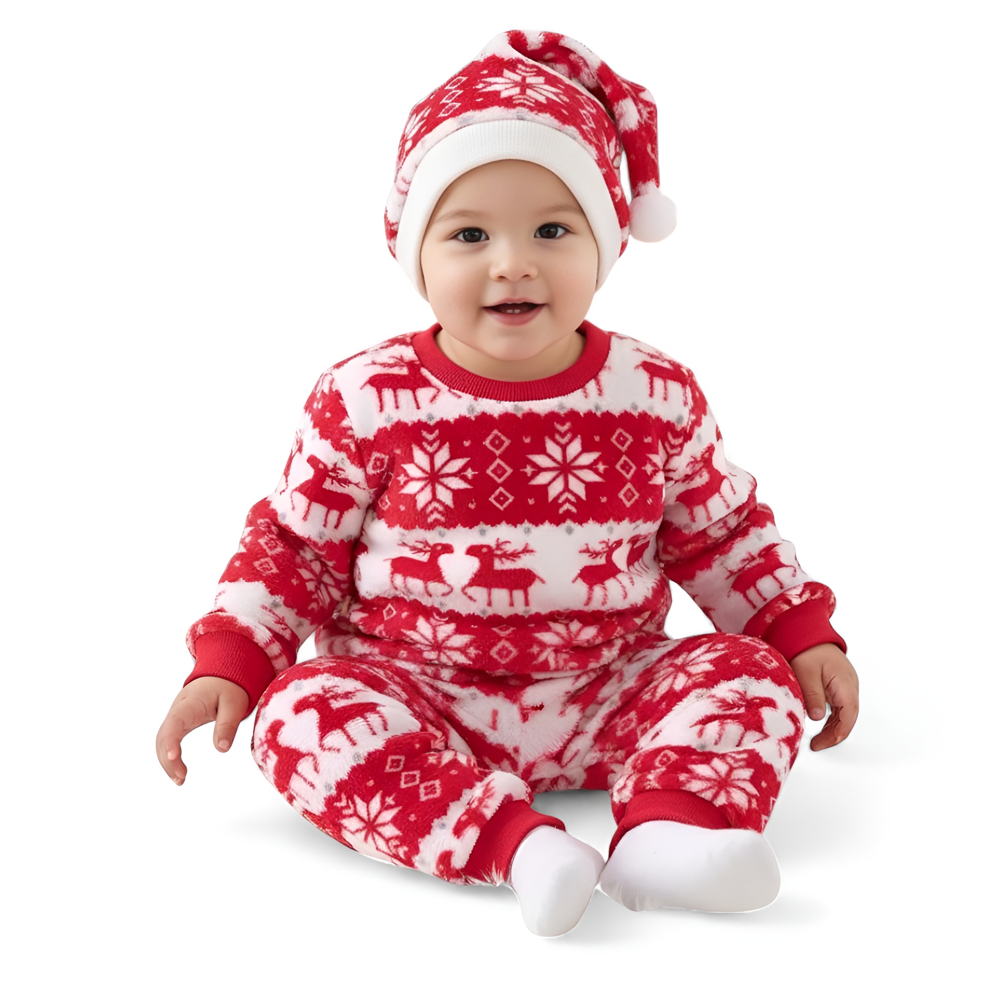 Newborn Winter Flannel Three Piece Set