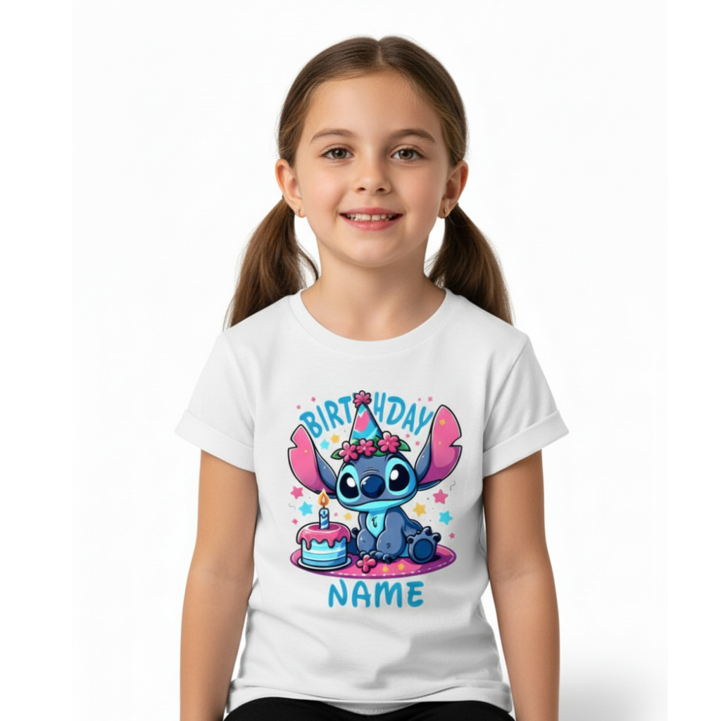 Custom Text Summer Top with Cake Graphic