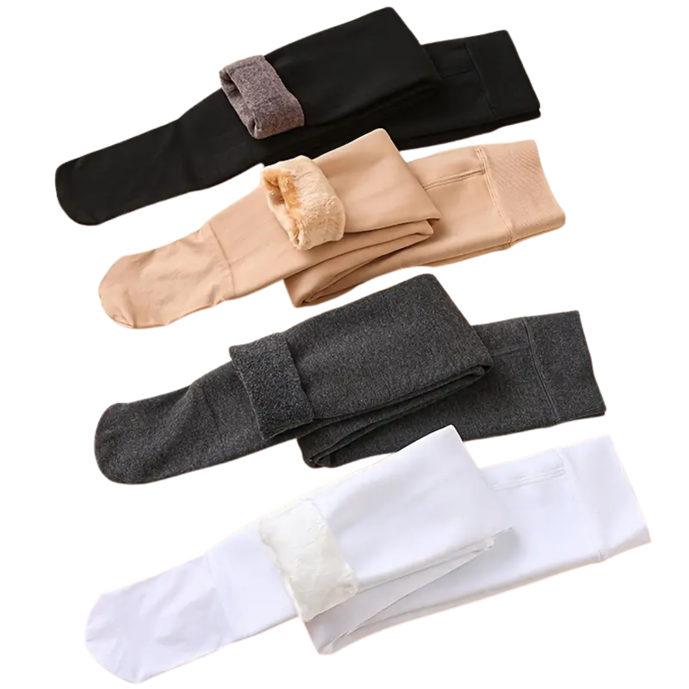 Thick Fleece Lined Tights For Girls