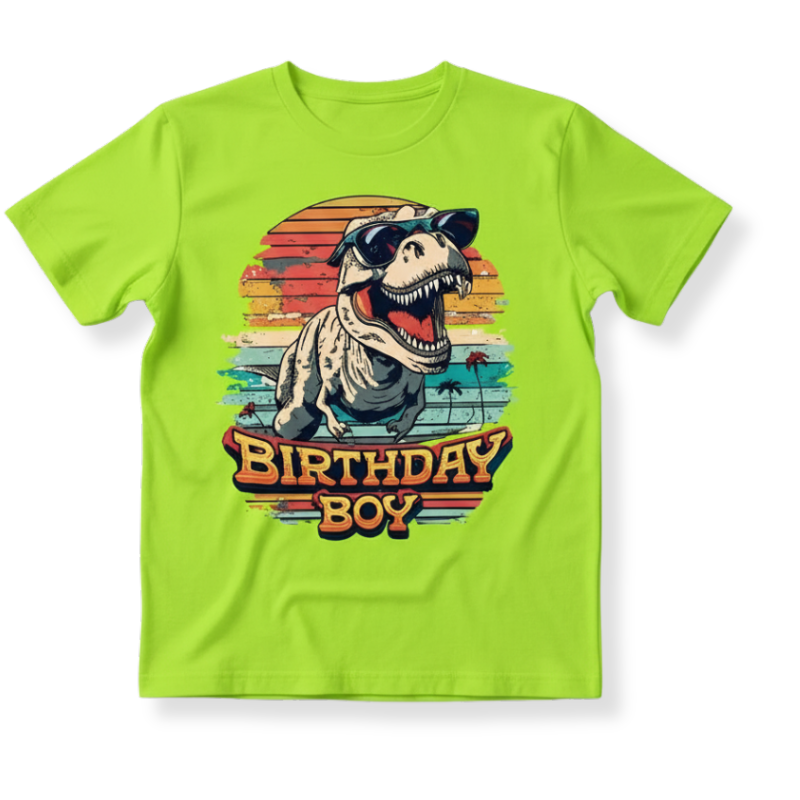 Dinosaur Printed Short Sleeve For Boys