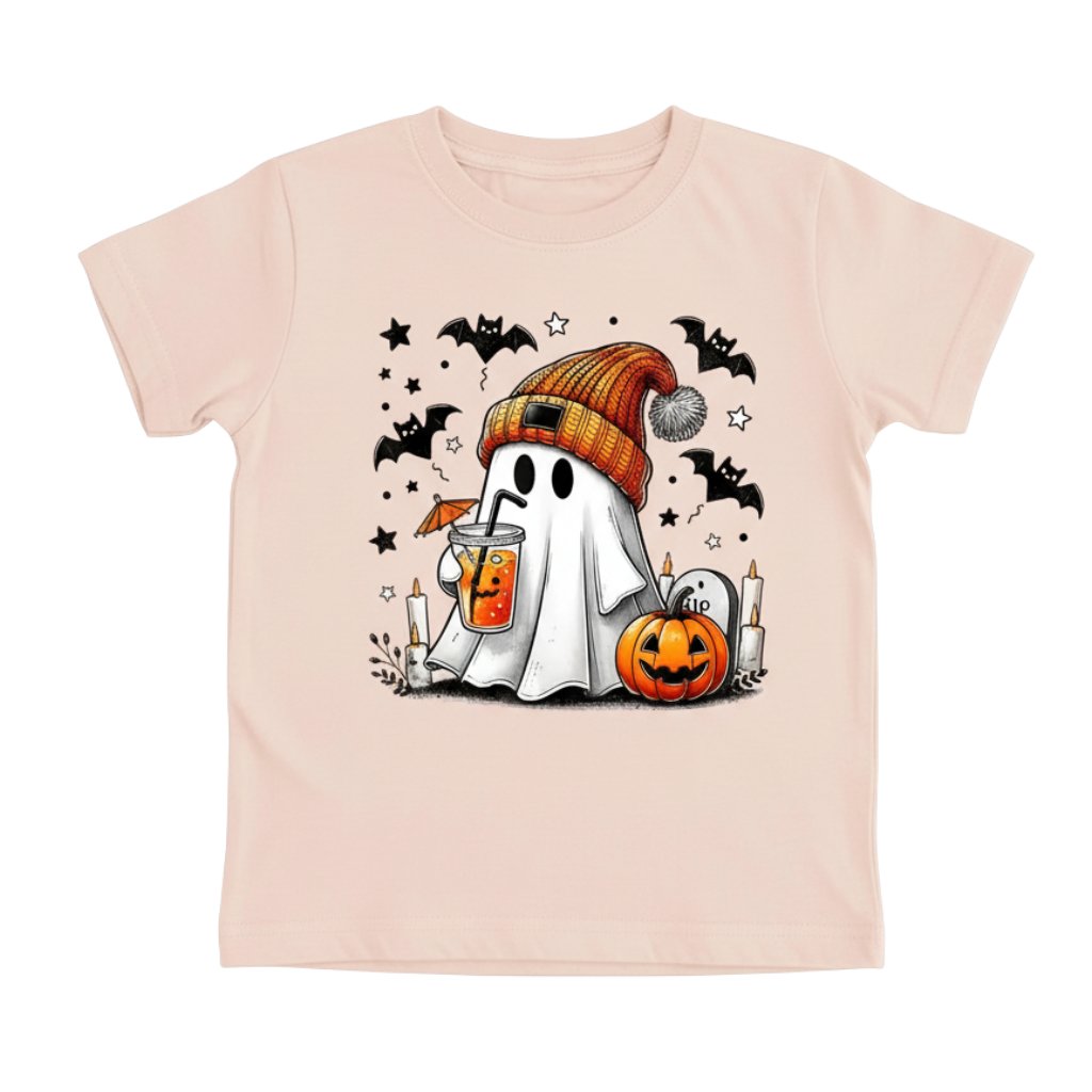 Pumpkin Design Halloween T Shirt For Girls