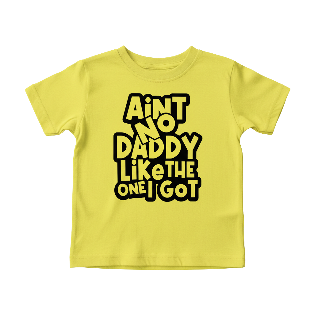 Daddy Message Printed T Shirt For Girls