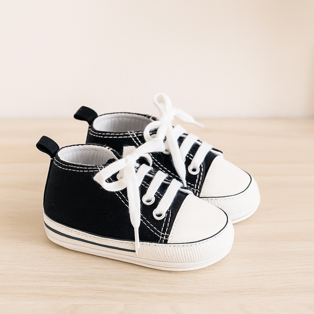 Unisex Baby Girls Boys Canvas High Top Shoes