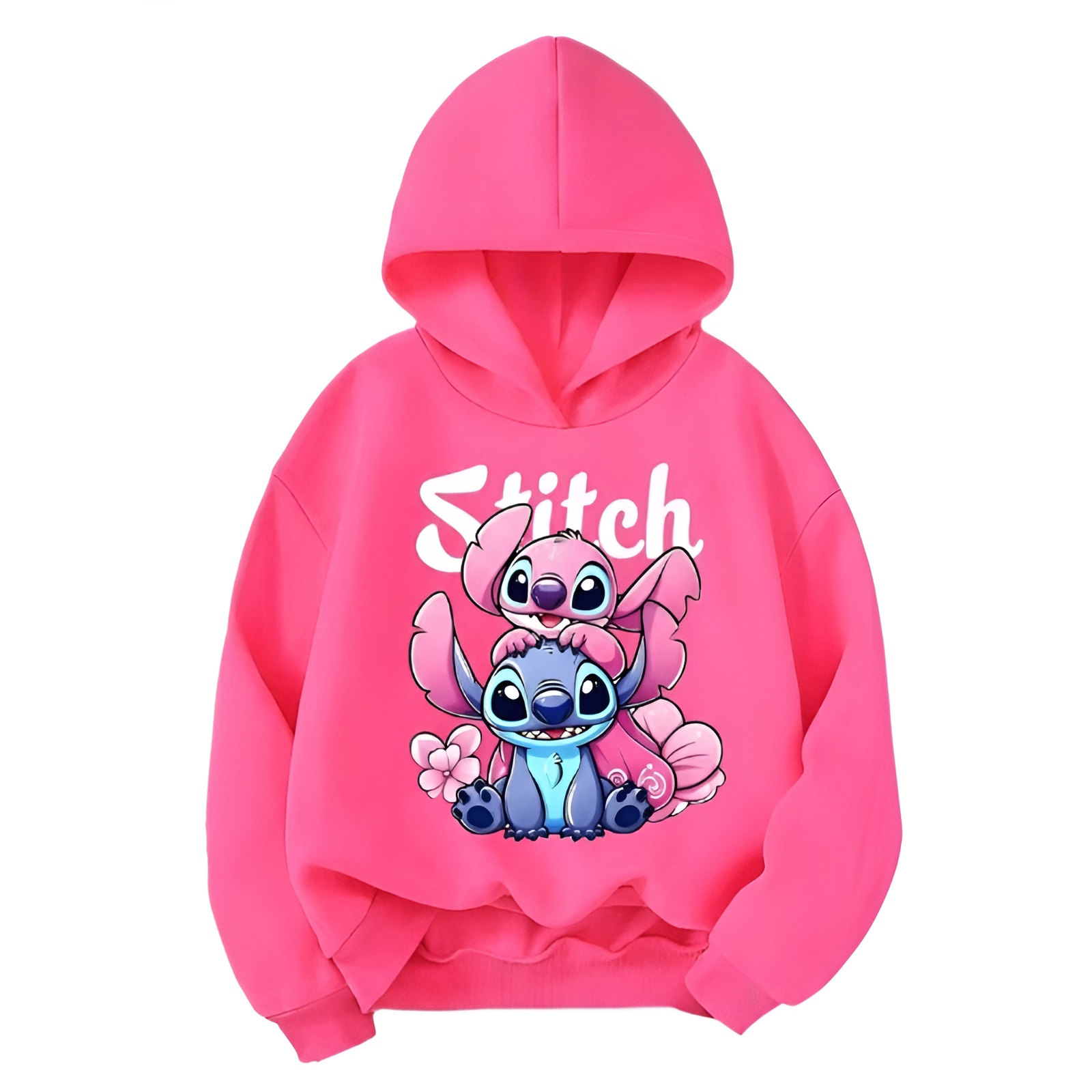 Stitch and Lilo Graphic Hoodie for Girls