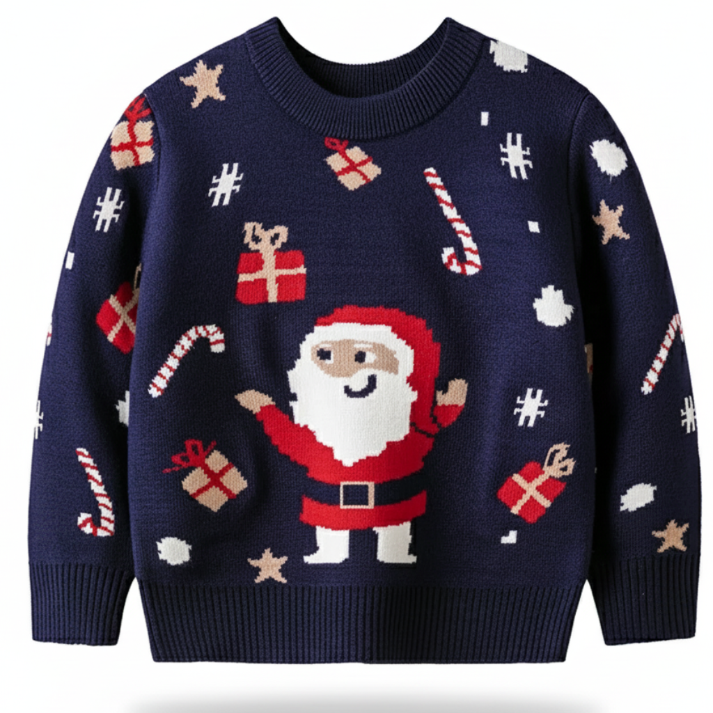 Festive Christmas Knit Sweater For Kids Collection