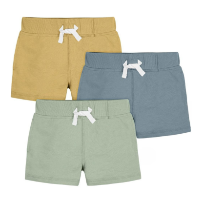 Boys Toddler 3 Pack Of Pull On Knit Shorts