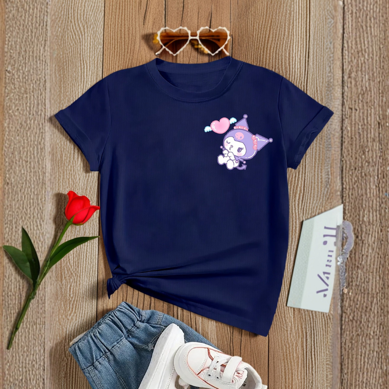 Kuromi Printed Short Sleeve T Shirt