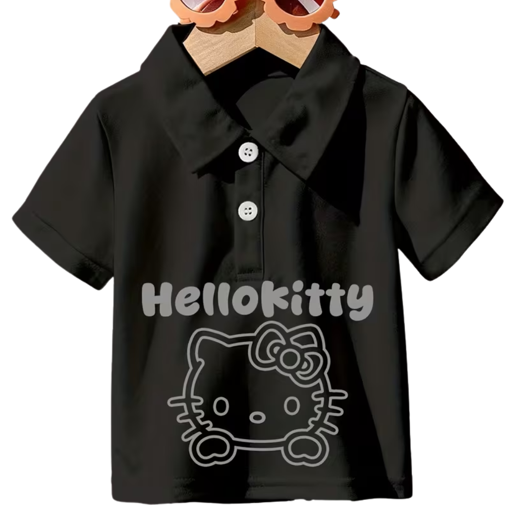 Hello Kitty Character Double Sided Print Polo For Girls