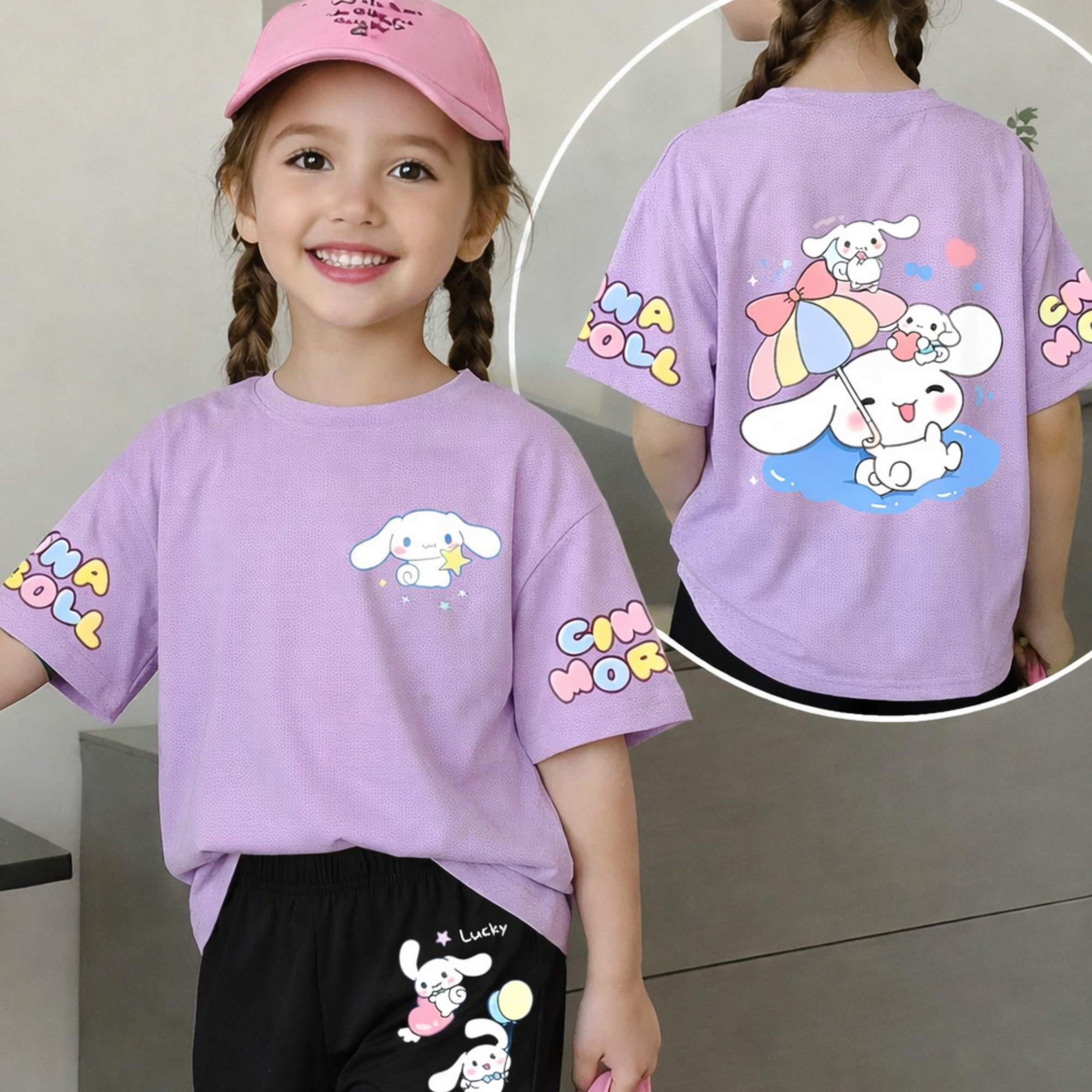 Cinnamoroll Inspired Summer Outfit Set For Girls