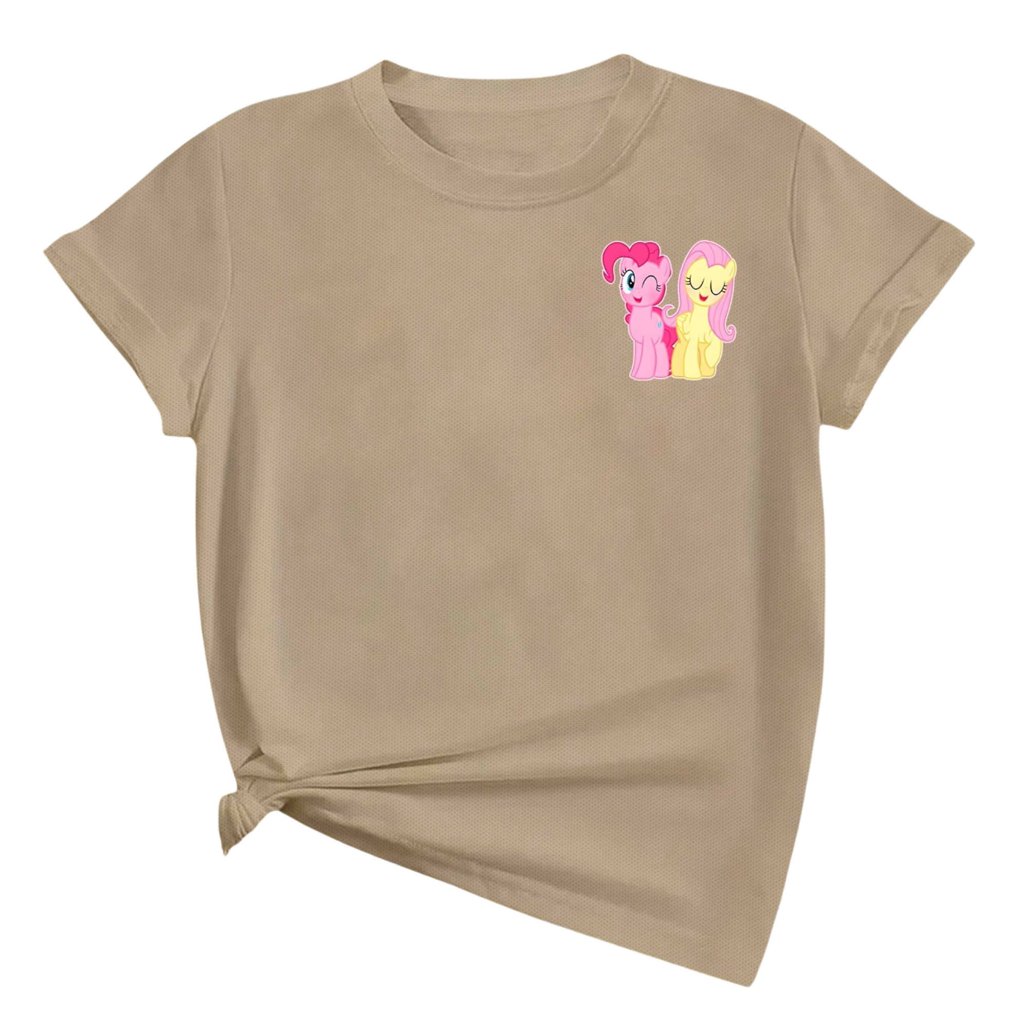 Casual Short Sleeved T Shirt With Pinkie Pie Printed For Girls