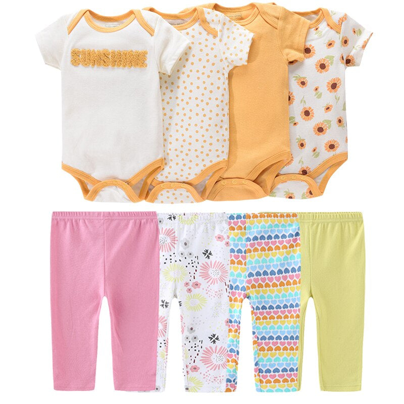 Short-Sleeved Bodysuits Trousers Infant Outfits-Children Cloth Shop