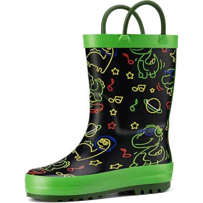 Kids Waterproof Rain Printed Boots