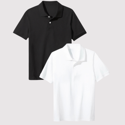 Pack Of 2 Short Sleeve School Uniform Shirts For Toddlers