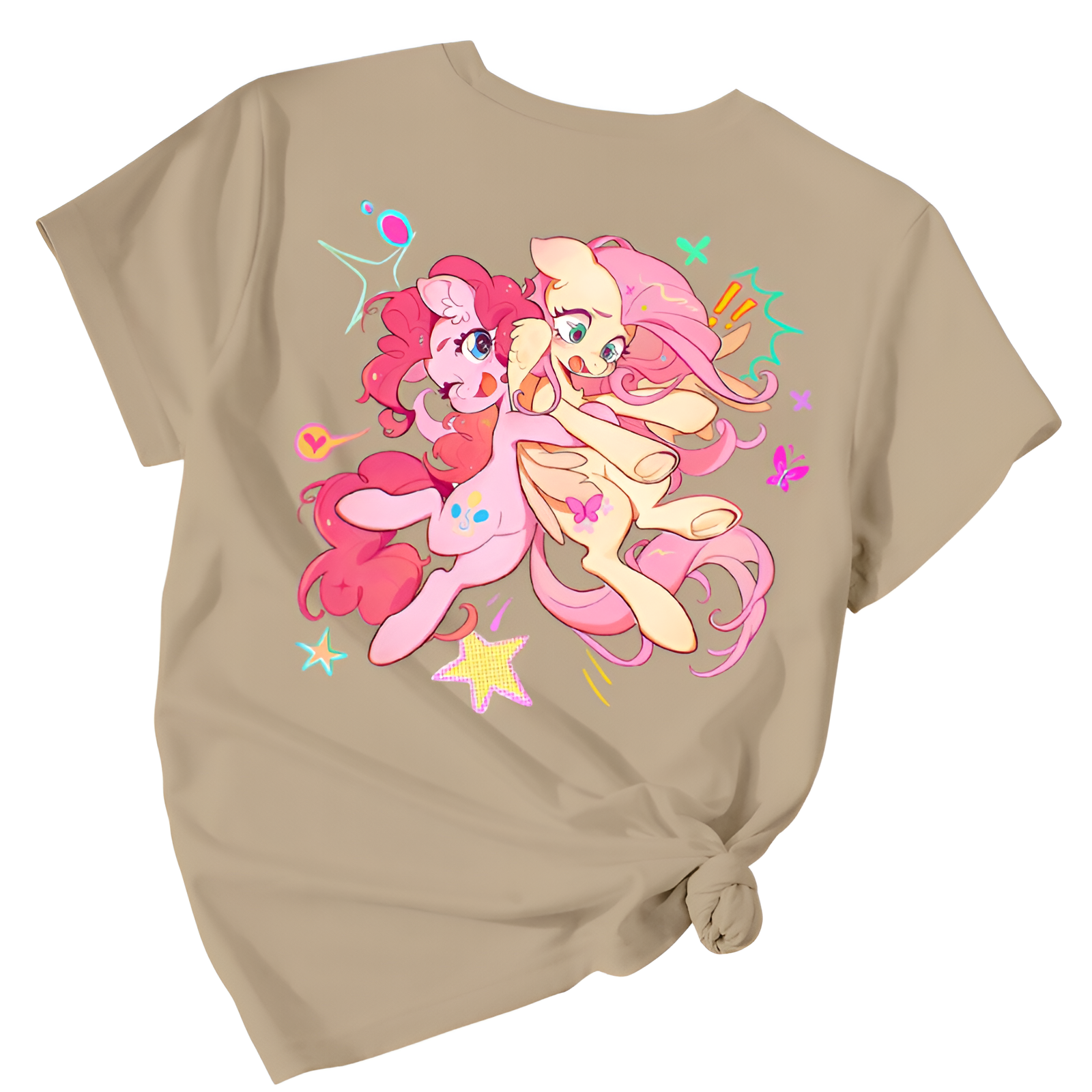 Short Sleeve T Shirt Featuring With Double Sided Pochacco Print For Girls
