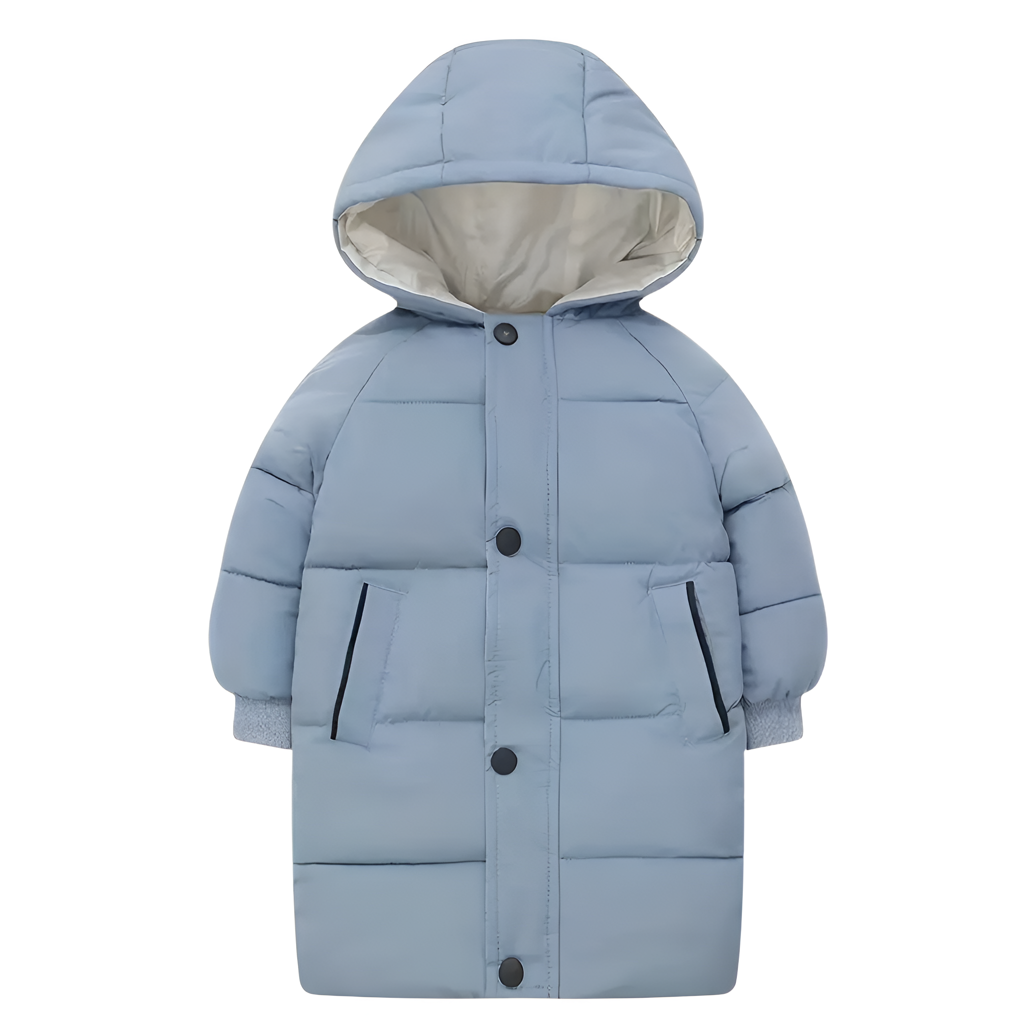 Kids Long Winter Hooded Puffer Coat Jacket