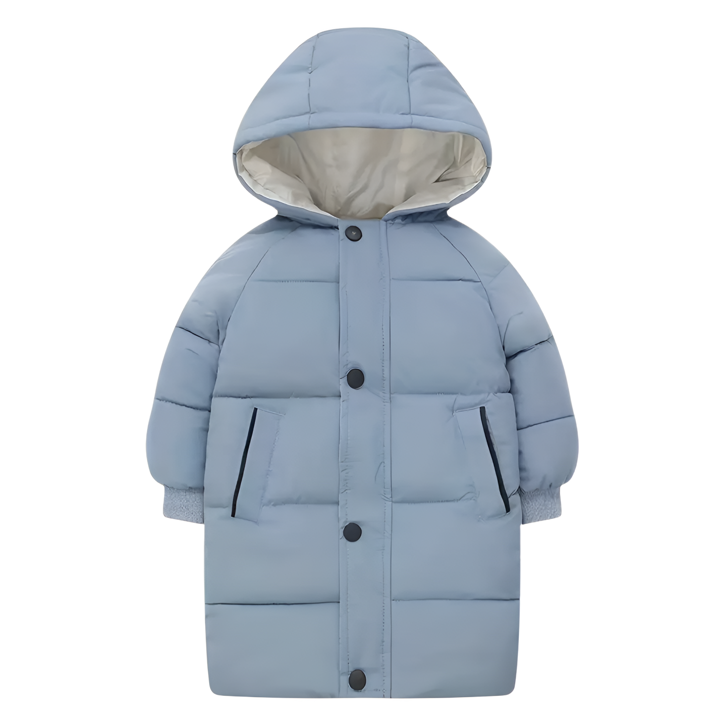 Kids Long Winter Hooded Puffer Coat Jacket