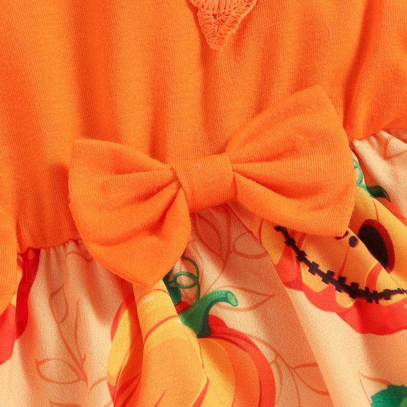 Halloween Pumpkin Newborn Baby Romper Bodysuit-Children Cloth Shop