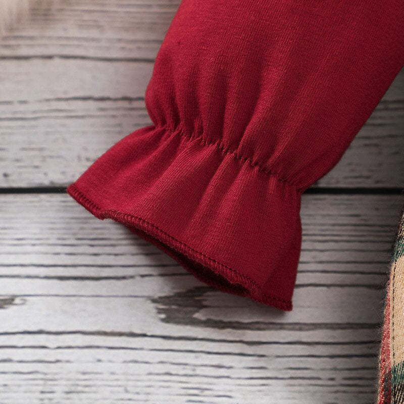 Baby Girl Christmas Long Sleeve Romper-Children Cloth Shop