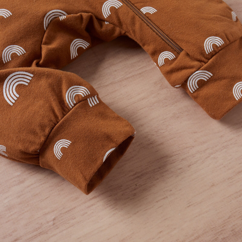 Rainbow Print Zipper Baby Romper Jumpsuit-Children Cloth Shop