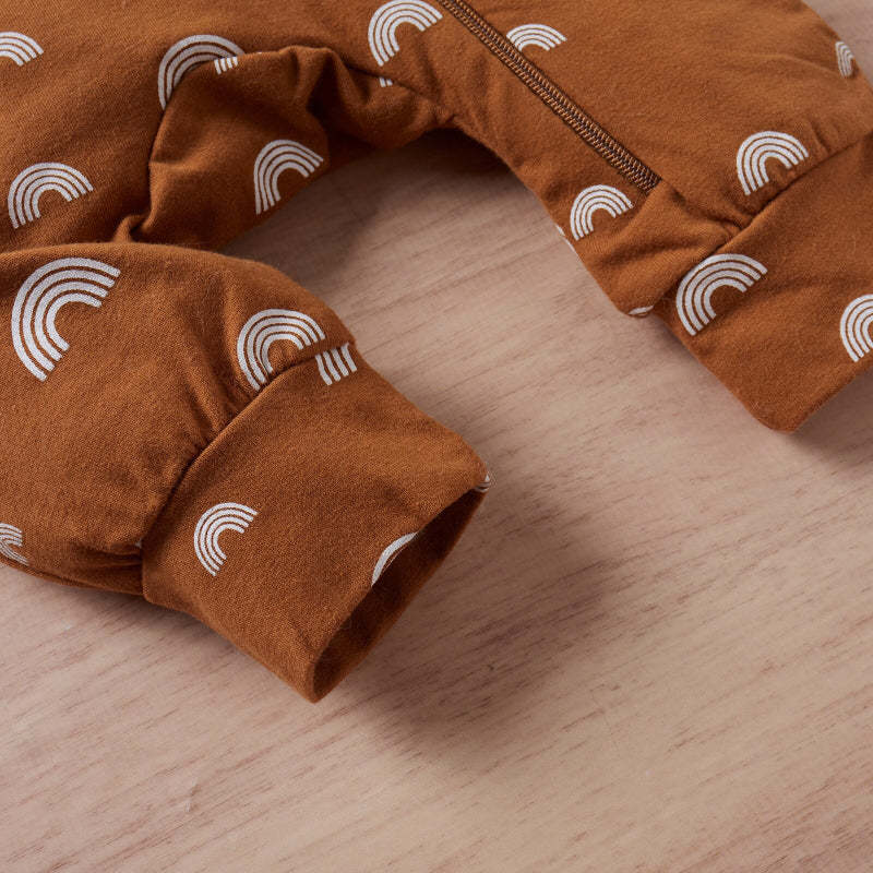 Rainbow Print Zipper Baby Romper Jumpsuit-Children Cloth Shop