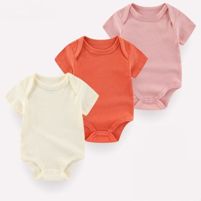 3Pcs Short Sleeve Cotton Made Toddler Clothes-Children Cloth Shop