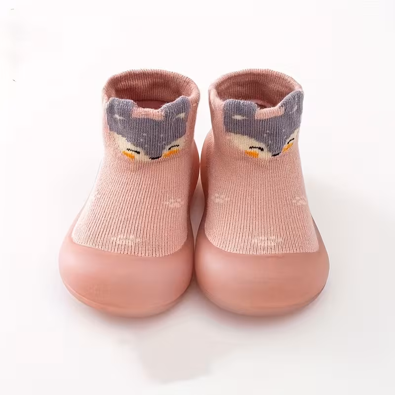 Soft Slip On Printed Non Slip Indoor Spring Shoes For Kids