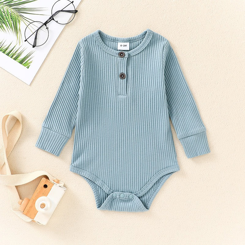 Solid Striped Cotton Jumpsuits For Toddlers-Children Cloth Shop