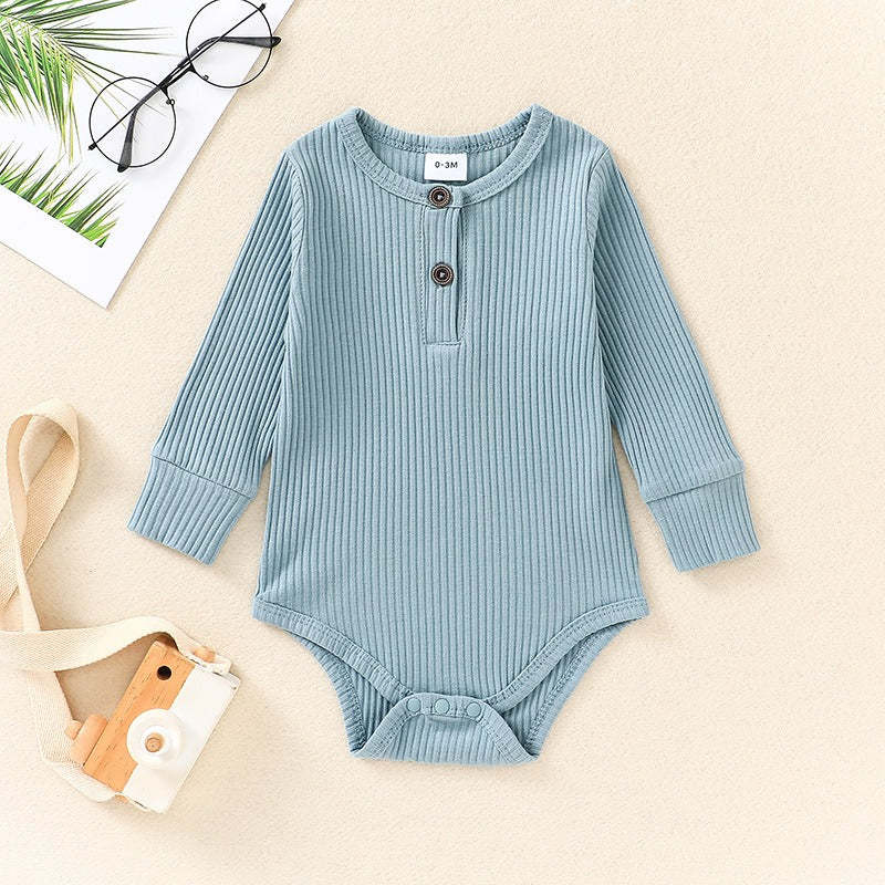 Solid Striped Cotton Jumpsuits For Toddlers-Children Cloth Shop
