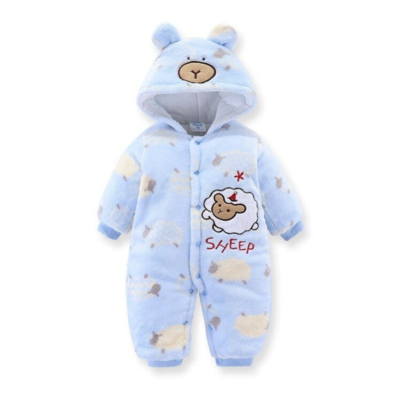Cartoon Animal Unisex Full Sleeve Baby Romper-Children Cloth Shop