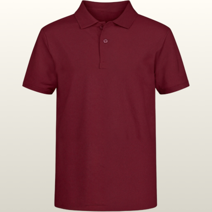 Boys School Uniform Short Sleeve Polo Shirt