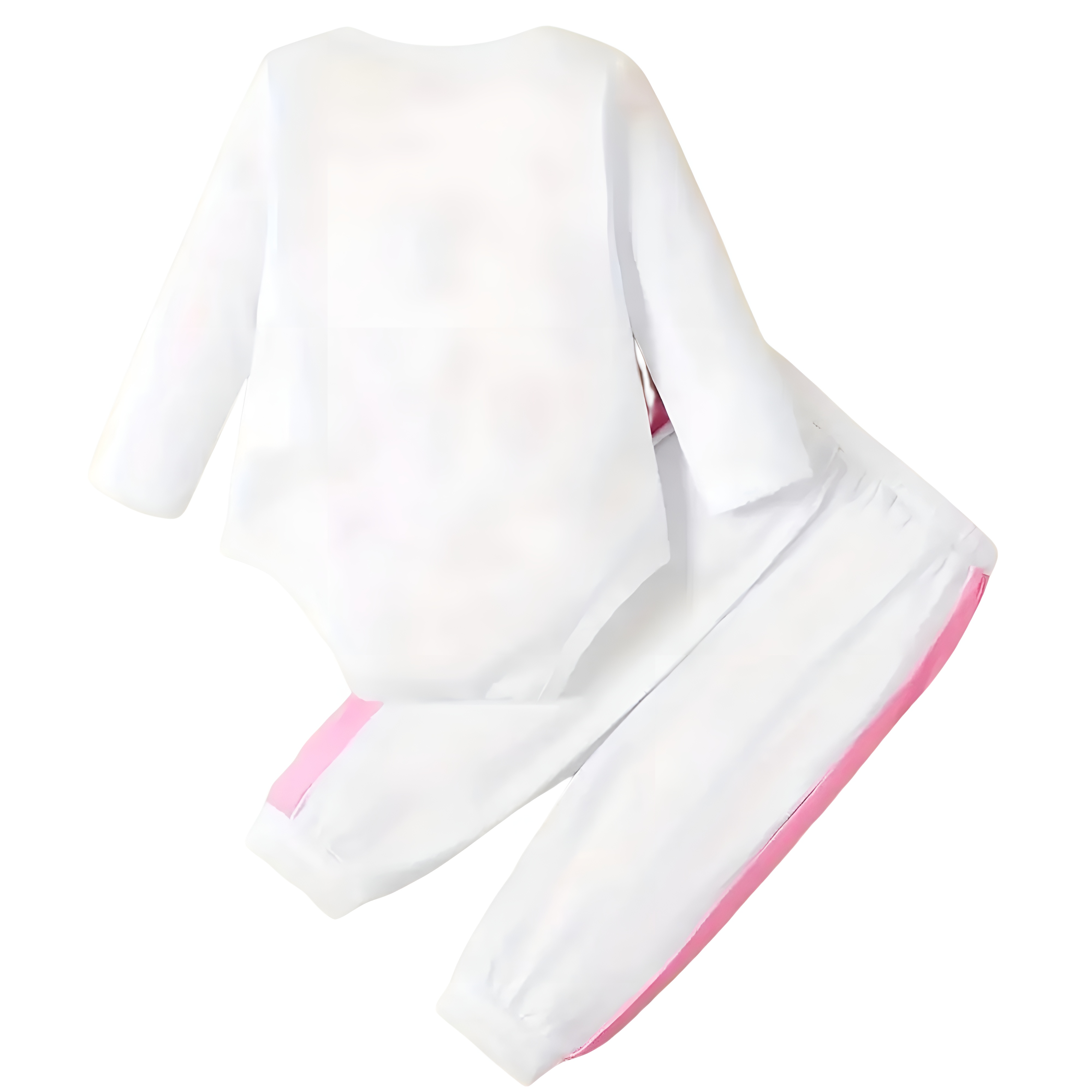 I LOVE MOM Print Bodysuit Casual Pants Toddler and Infant Girl Clothing Set