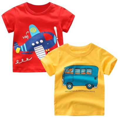 Short Sleeve Printed T-Shirt Sets For Kids-Children Cloth Shop