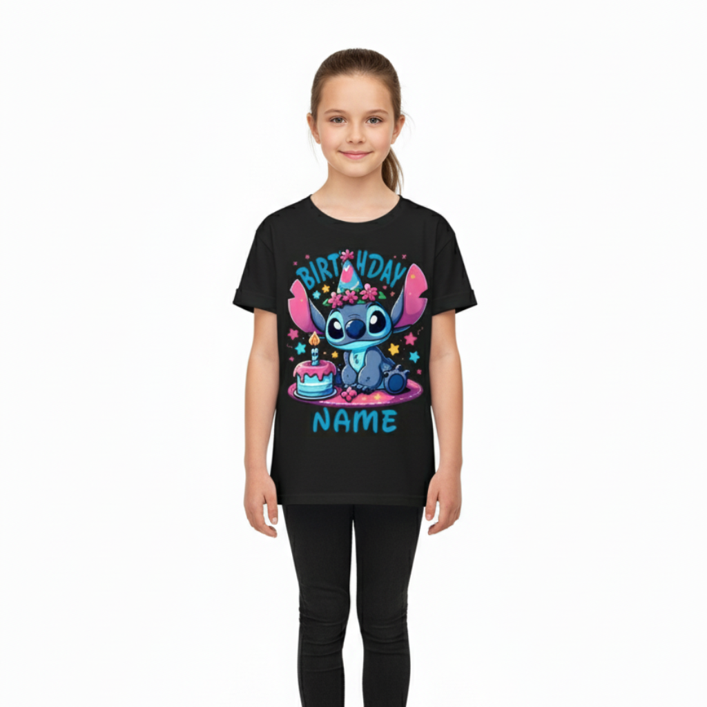 Custom Text Summer Top with Cake Graphic