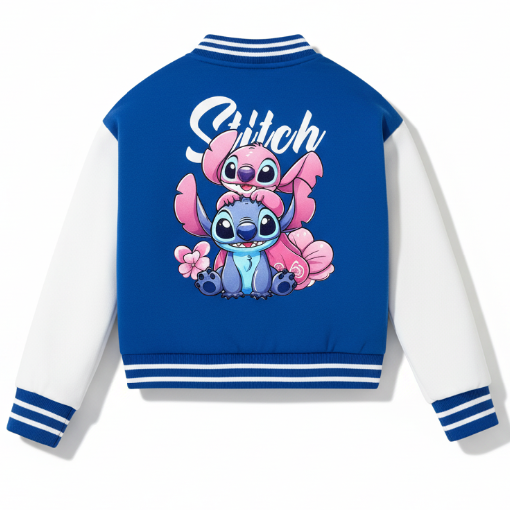 Stitch Girls Baseball Jacket