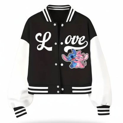 Two Tone Baseball Jacket For Girls