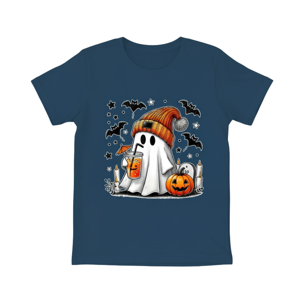 Pumpkin Design Halloween T Shirt For Girls