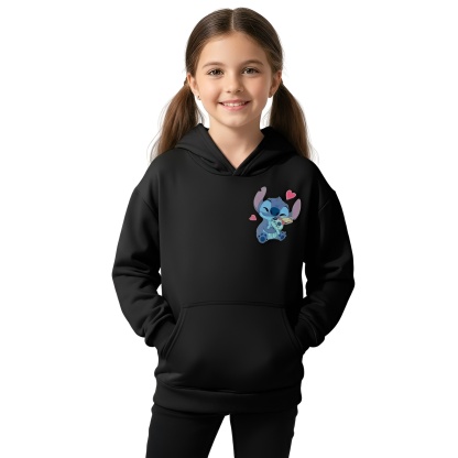 Stitch Double Sided Printing Hoodies for Girls and Boys