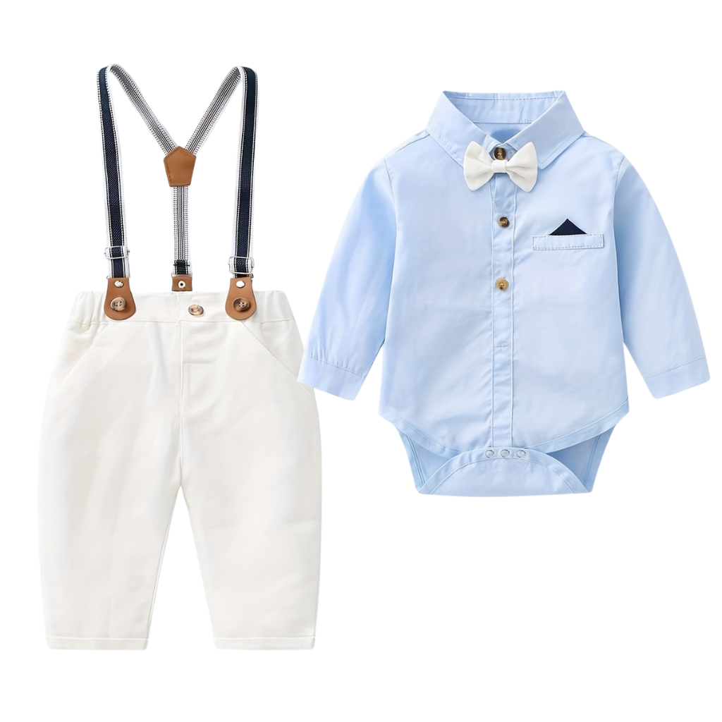 Two Piece Long Sleeve Bow Tie and Pants 