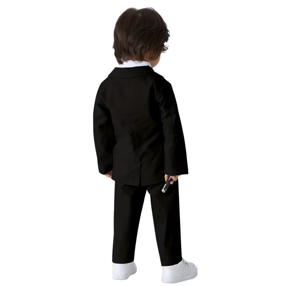 Two Piece Gentleman Suit With Bow Tie And Trousers