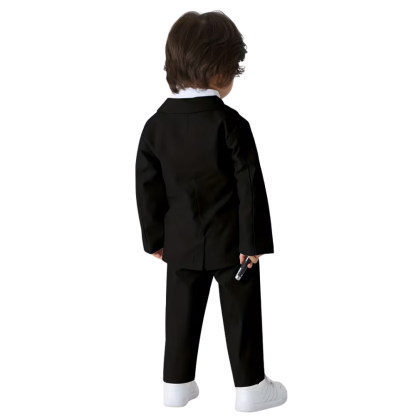 Two Piece Gentleman Suit With Bow Tie And Trousers