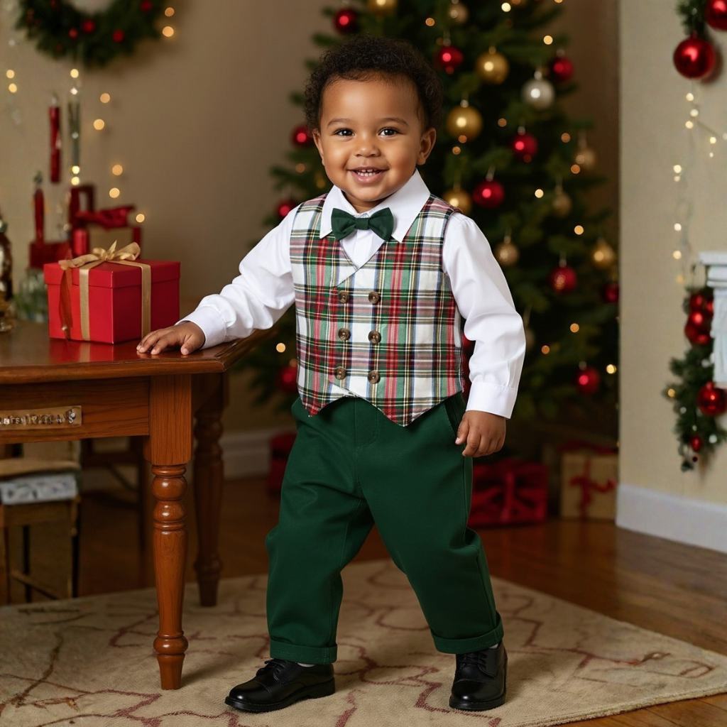 Shirt Vest Pants Formal Outfit Set