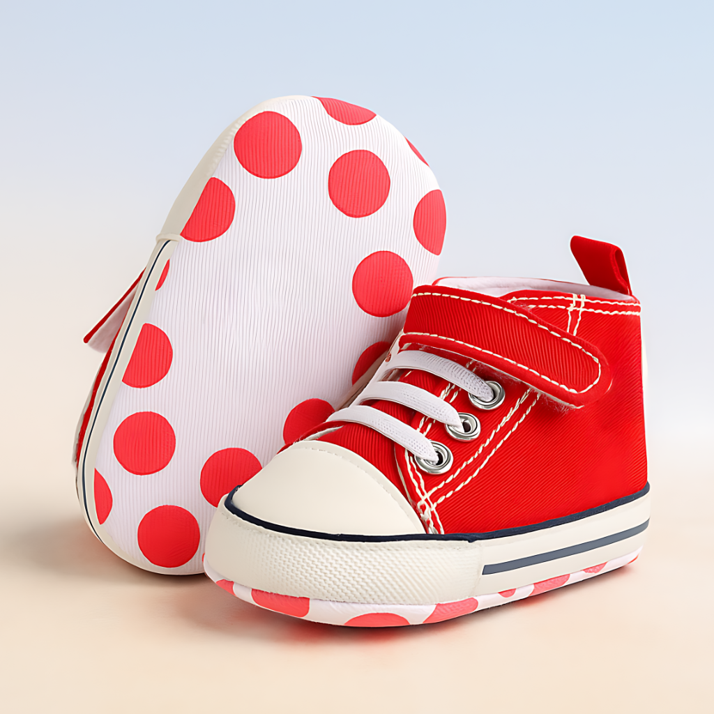 Baby Girls Boys Canvas High Top Shoes