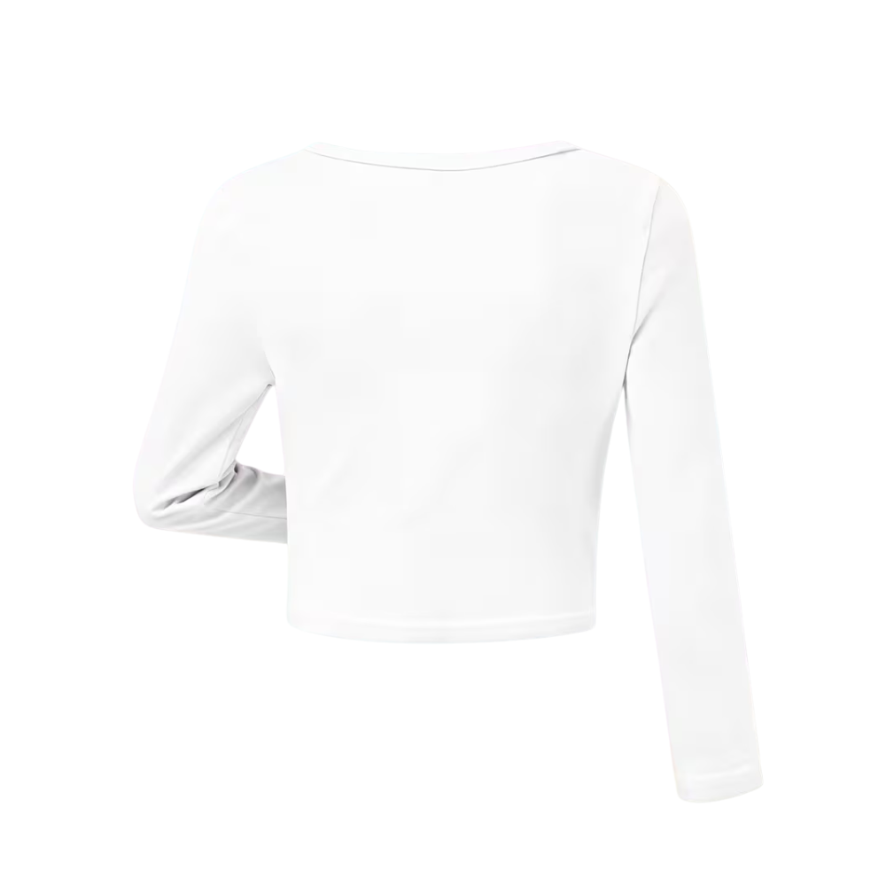 Pinkie Pie Girls Long Sleeve Cropped Top