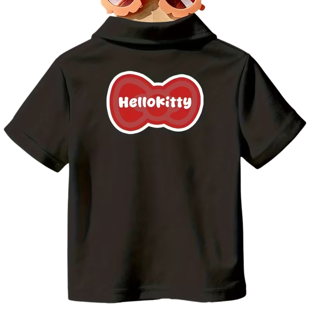 Hello Kitty Character Double Sided Print Polo For Girls