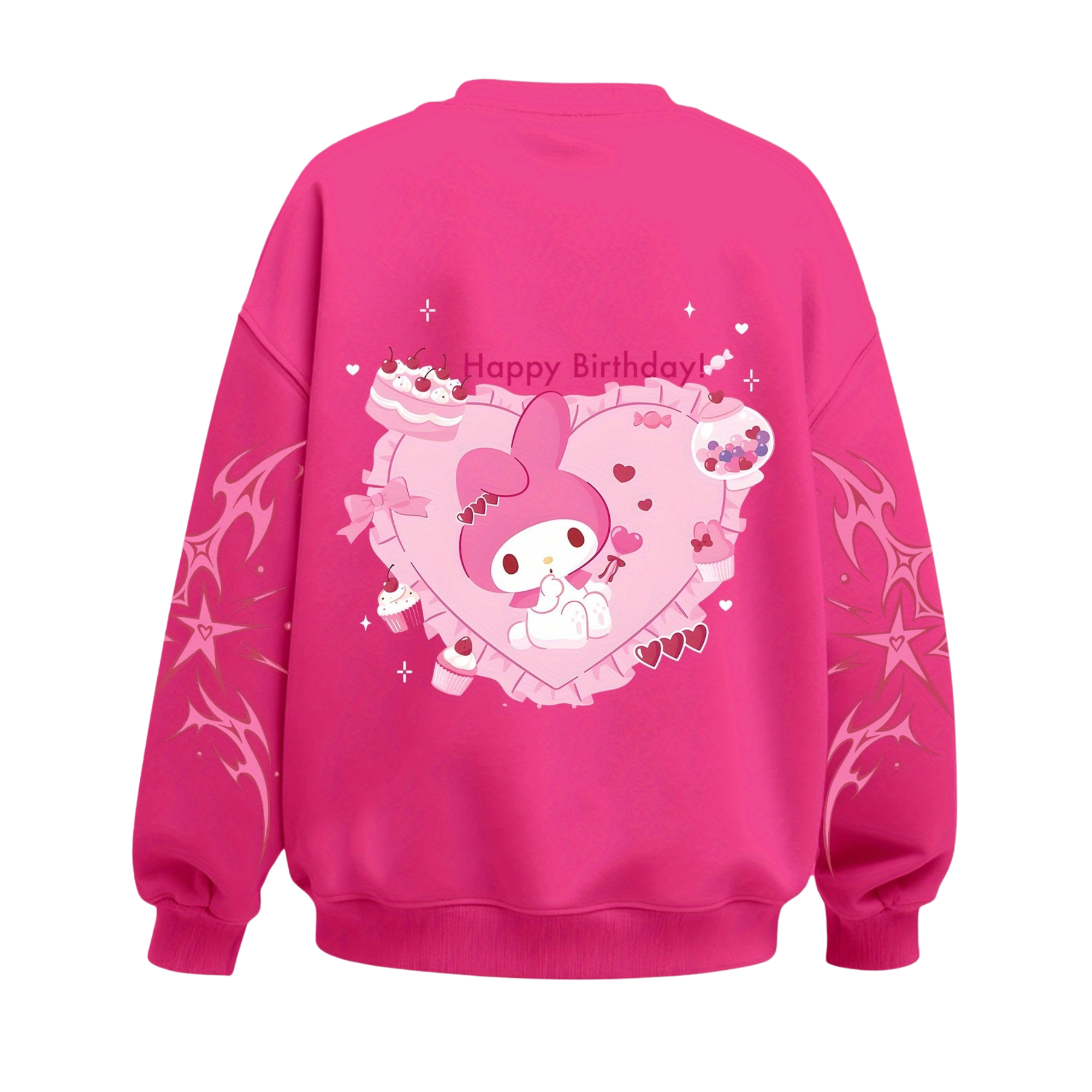 Melody Cartoon Graphic Print Sweatshirt For Girls Winter Wear