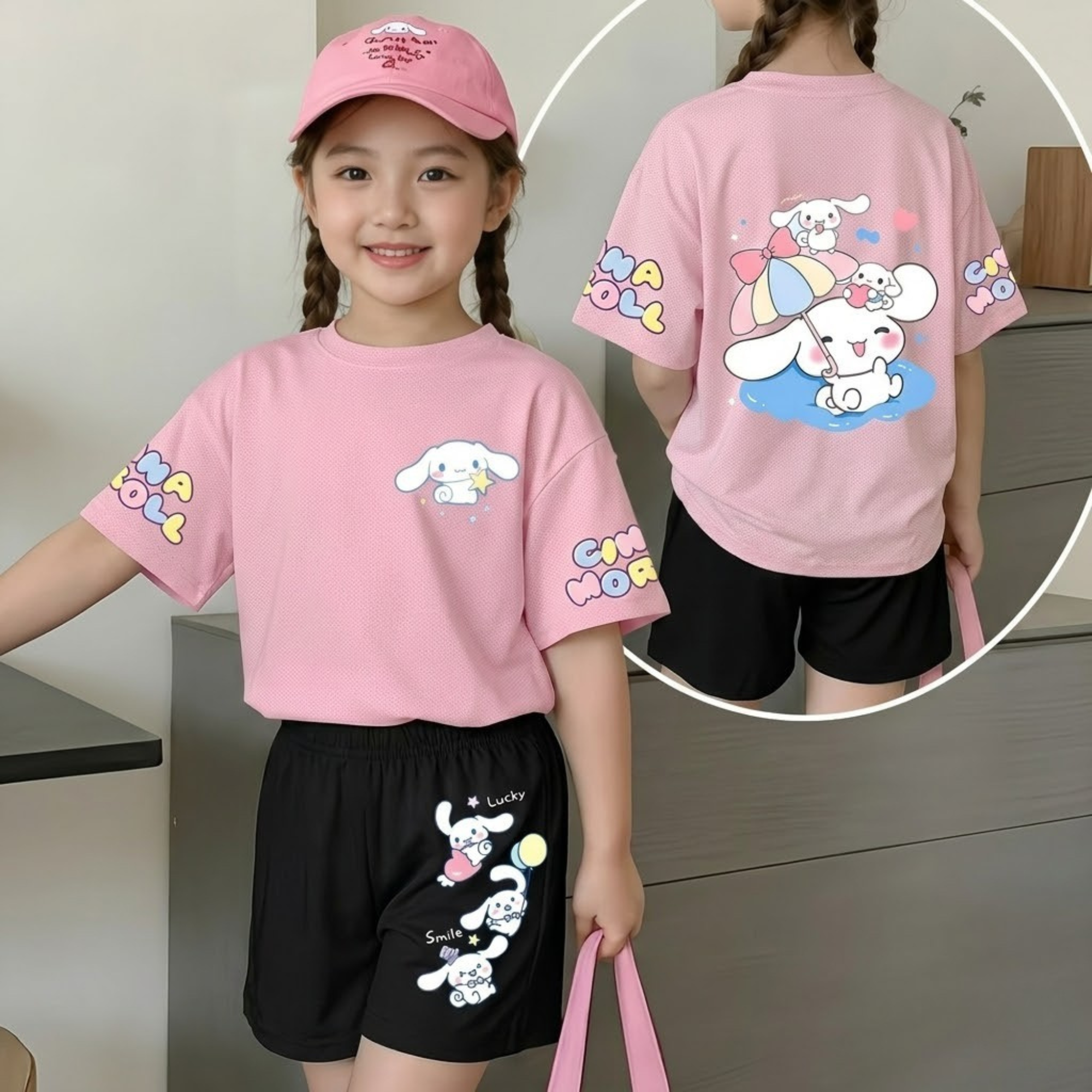 Cinnamoroll Inspired Summer Outfit Set For Girls