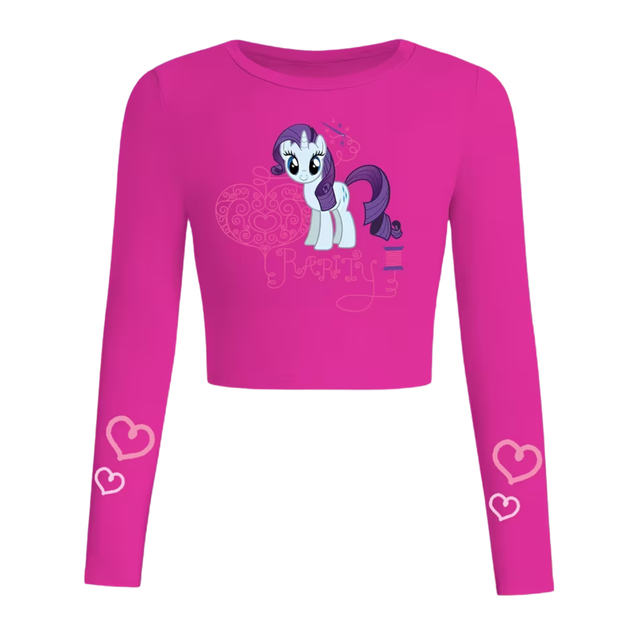 Rarity Cartoon Graphic Print Long Sleeve T Shirt For Girls