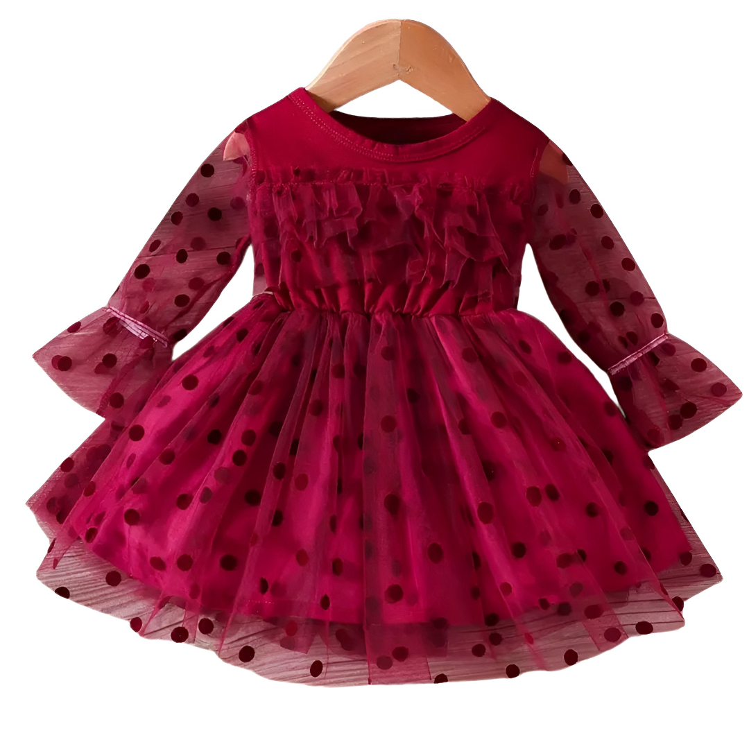 Girl Polka Dot Tulle Skirt Dress